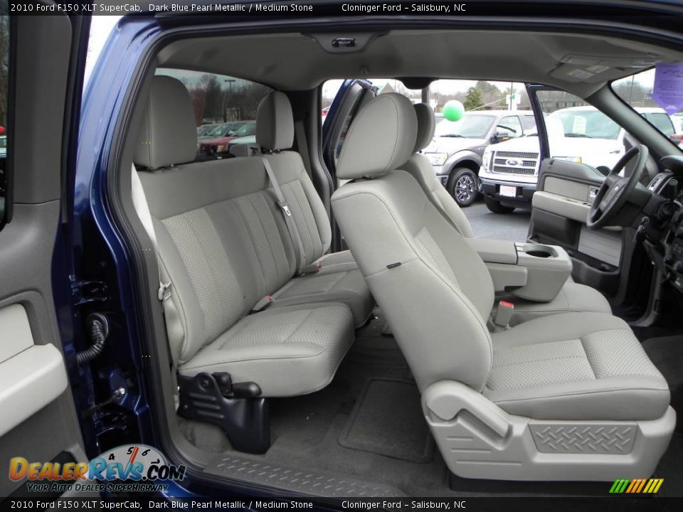 2010 Ford F150 XLT SuperCab Dark Blue Pearl Metallic / Medium Stone Photo #12