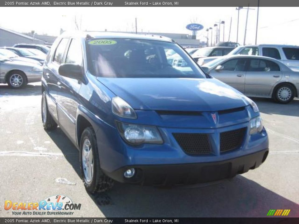 2005 Pontiac Aztek AWD Electric Blue Metallic / Dark Gray Photo #4