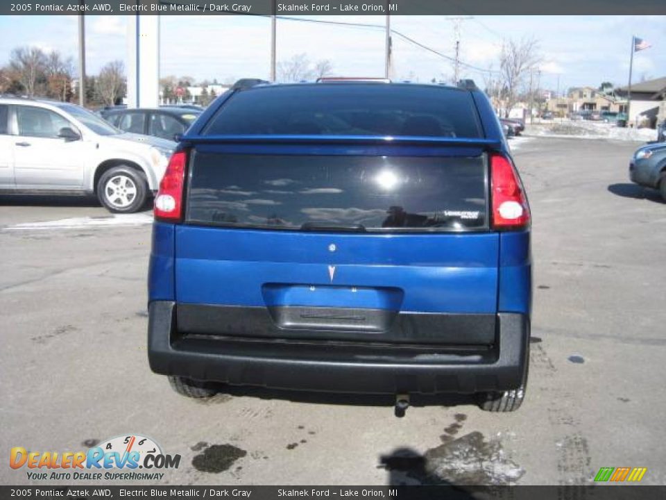 2005 Pontiac Aztek AWD Electric Blue Metallic / Dark Gray Photo #9