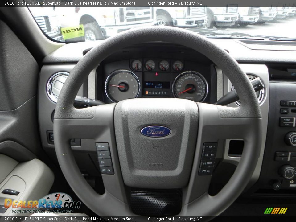 2010 Ford F150 XLT SuperCab Dark Blue Pearl Metallic / Medium Stone Photo #19