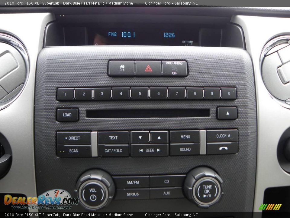 2010 Ford F150 XLT SuperCab Dark Blue Pearl Metallic / Medium Stone Photo #20
