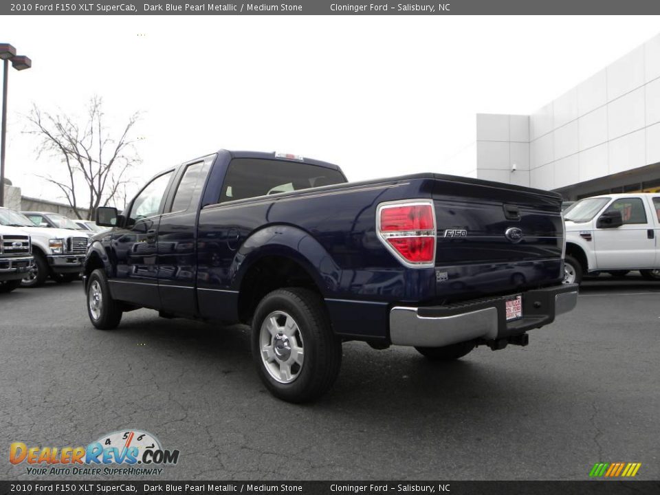 2010 Ford F150 XLT SuperCab Dark Blue Pearl Metallic / Medium Stone Photo #25