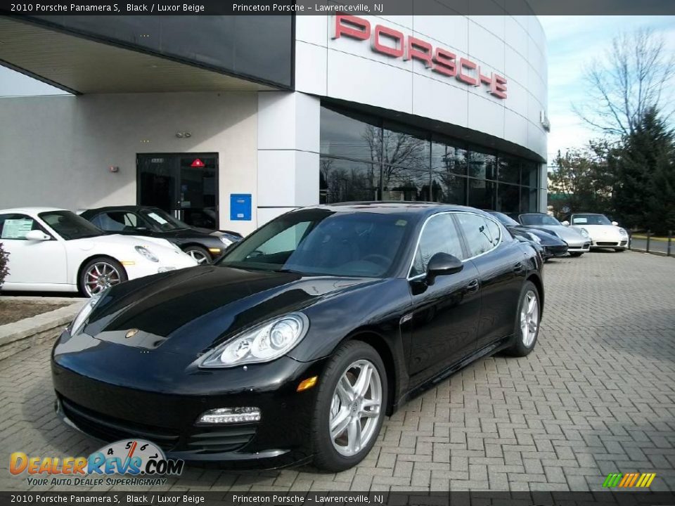 2010 Porsche Panamera S Black / Luxor Beige Photo #1