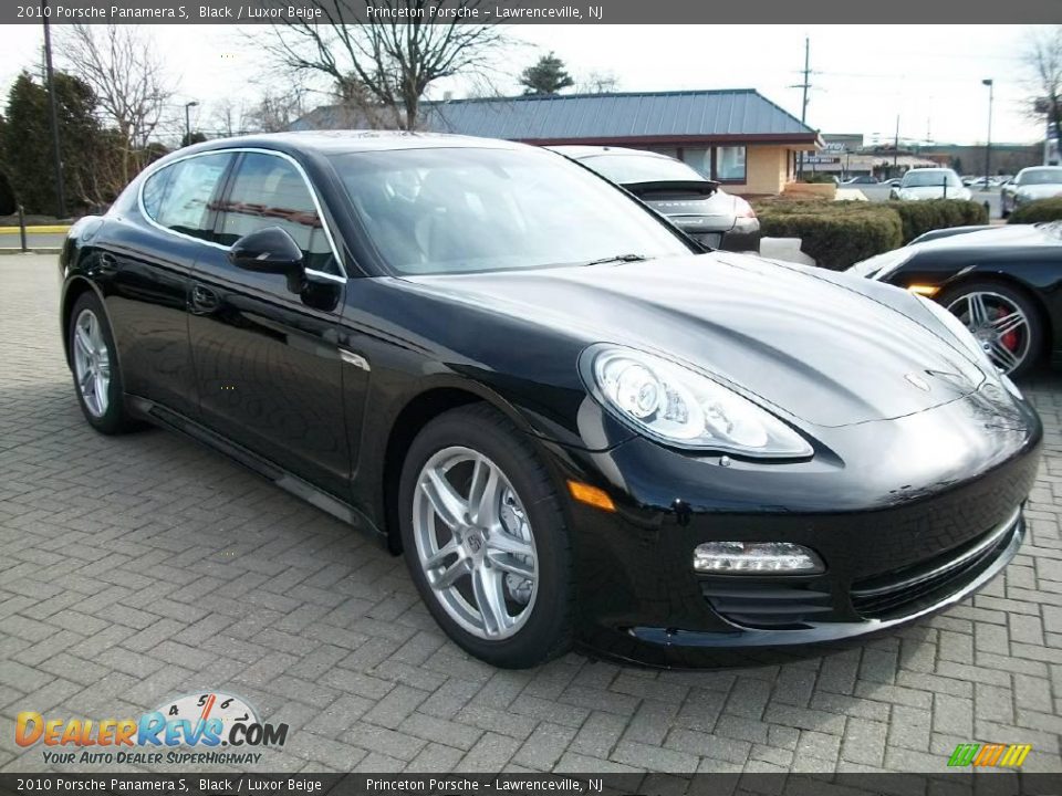 2010 Porsche Panamera S Black / Luxor Beige Photo #3