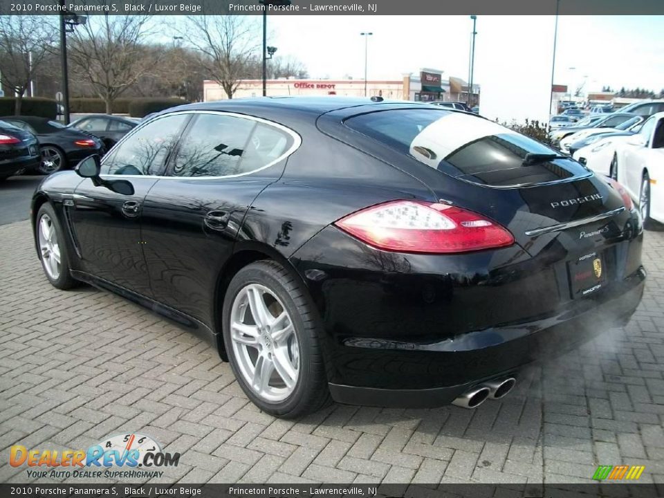 2010 Porsche Panamera S Black / Luxor Beige Photo #7