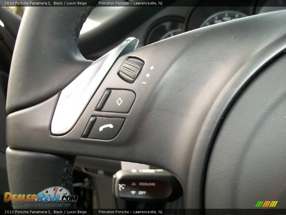 2010 Porsche Panamera S Black / Luxor Beige Photo #16