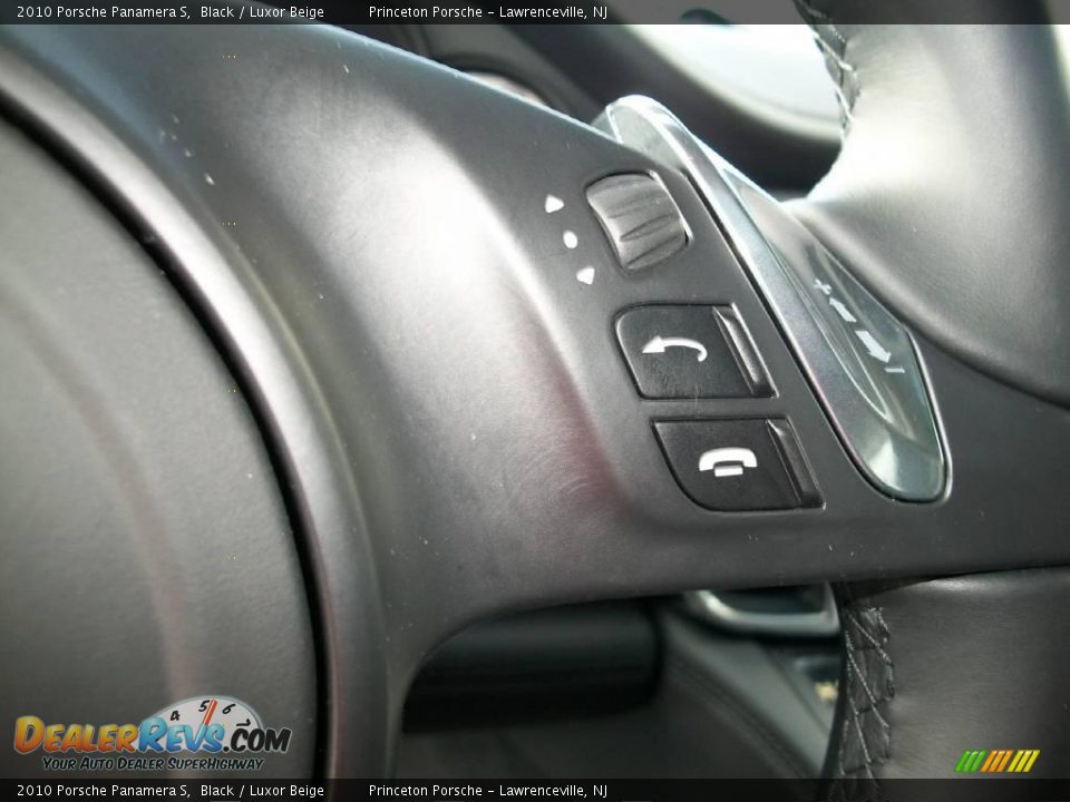 2010 Porsche Panamera S Black / Luxor Beige Photo #17