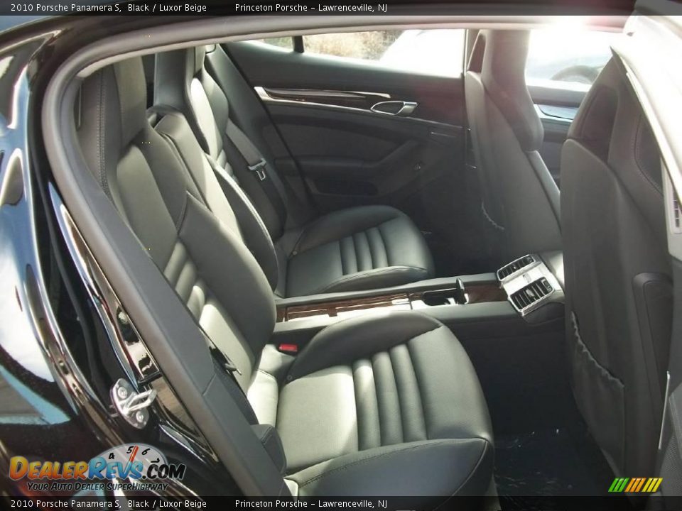 2010 Porsche Panamera S Black / Luxor Beige Photo #25