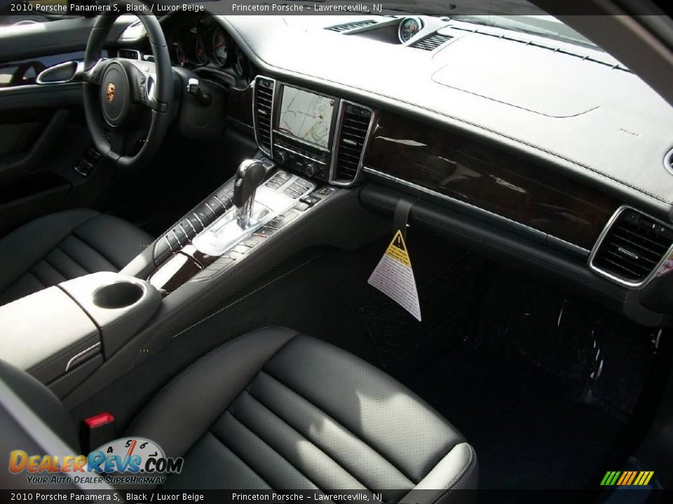 2010 Porsche Panamera S Black / Luxor Beige Photo #28