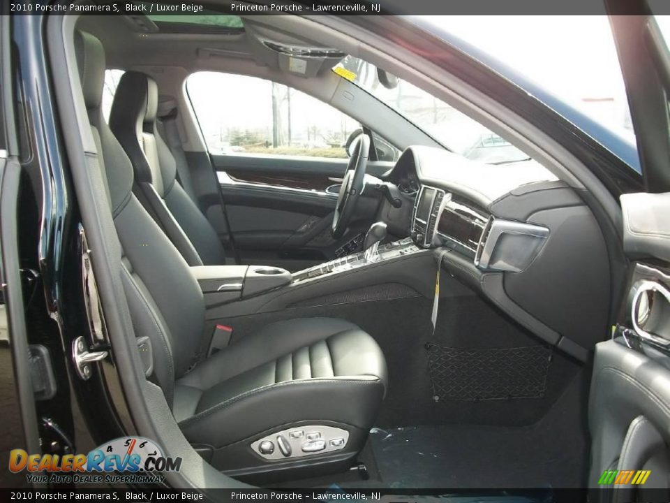 2010 Porsche Panamera S Black / Luxor Beige Photo #30