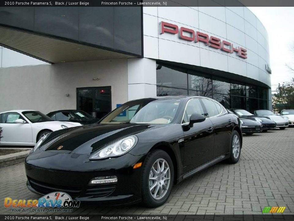 2010 Porsche Panamera S Black / Luxor Beige Photo #1
