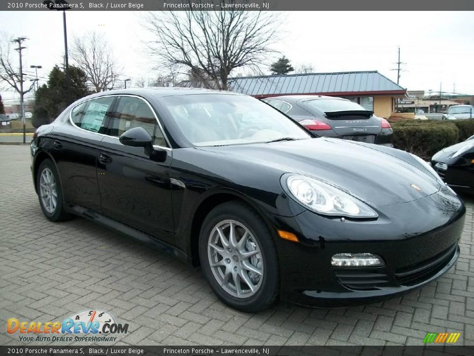 2010 Porsche Panamera S Black / Luxor Beige Photo #3