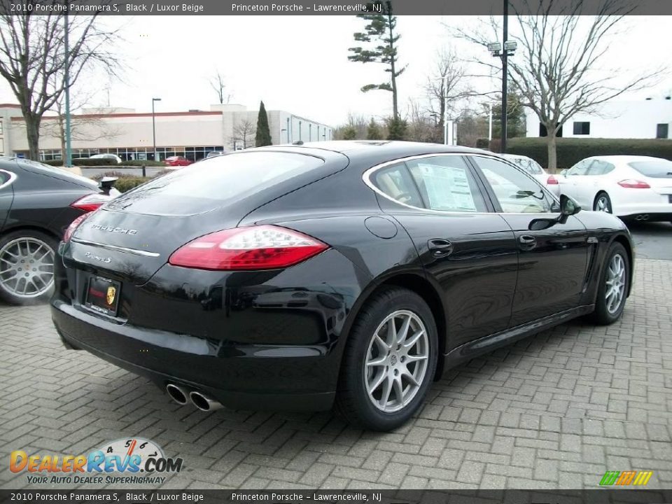 2010 Porsche Panamera S Black / Luxor Beige Photo #5