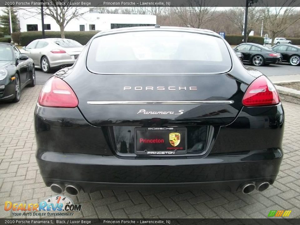 2010 Porsche Panamera S Black / Luxor Beige Photo #6
