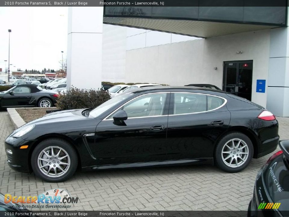 2010 Porsche Panamera S Black / Luxor Beige Photo #8