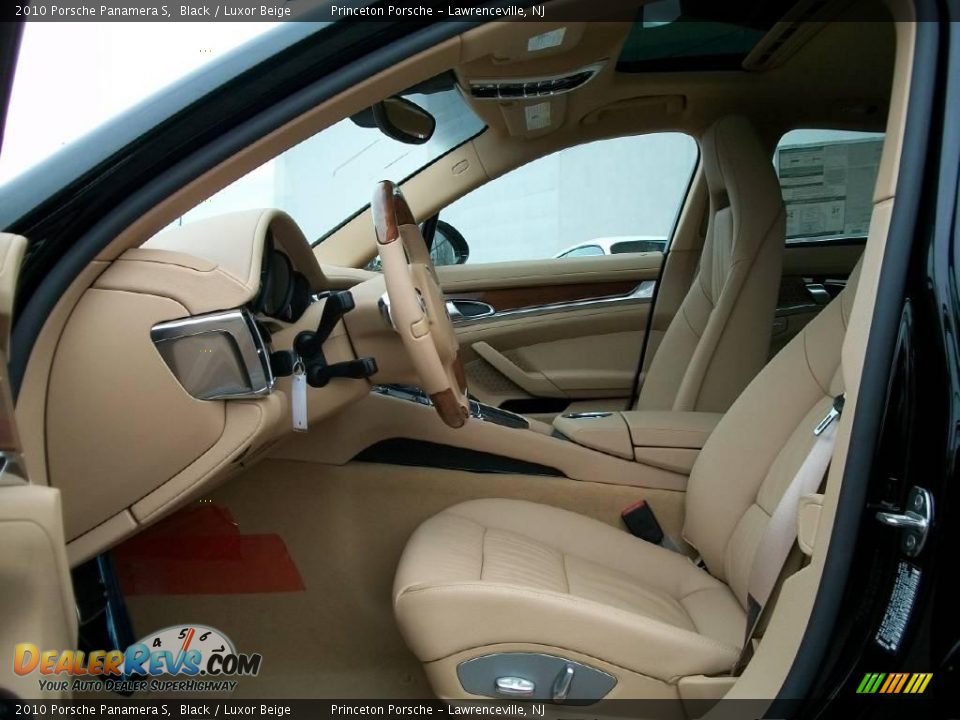 2010 Porsche Panamera S Black / Luxor Beige Photo #12