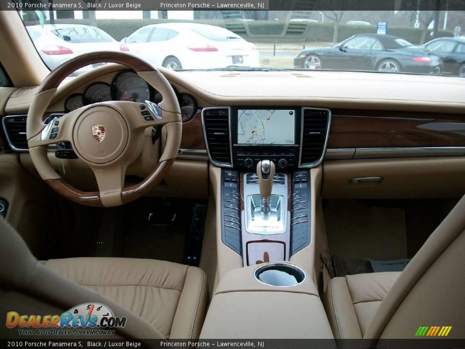 2010 Porsche Panamera S Black / Luxor Beige Photo #13