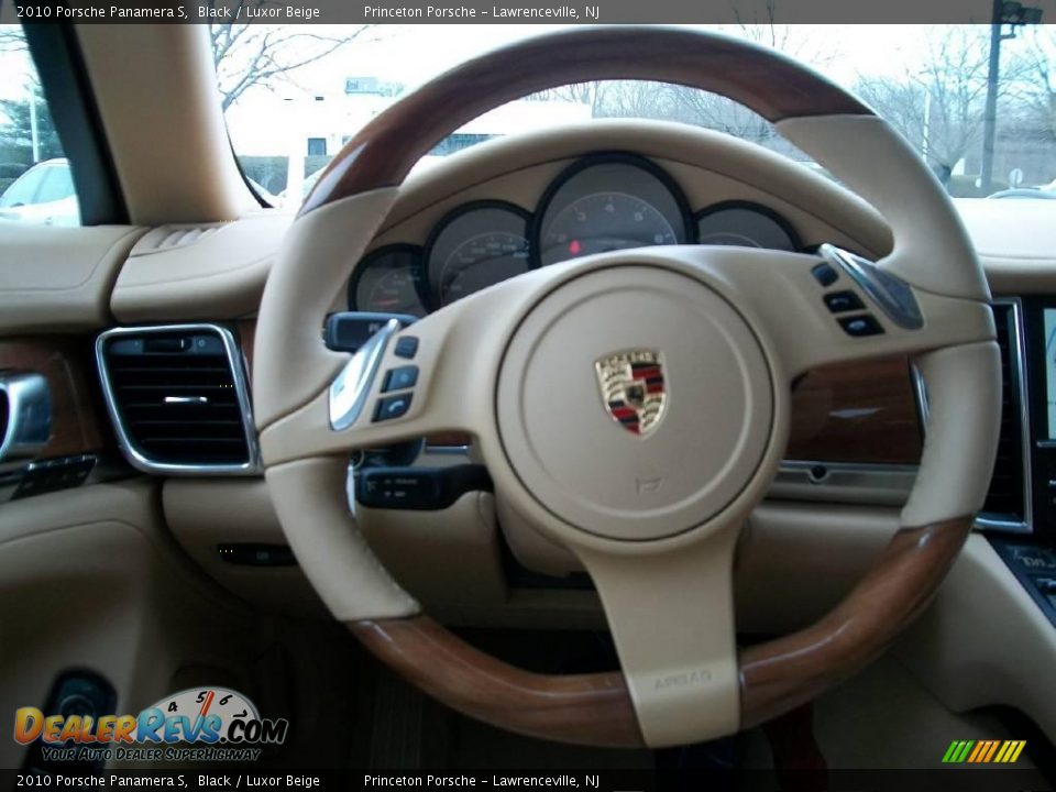 2010 Porsche Panamera S Black / Luxor Beige Photo #14