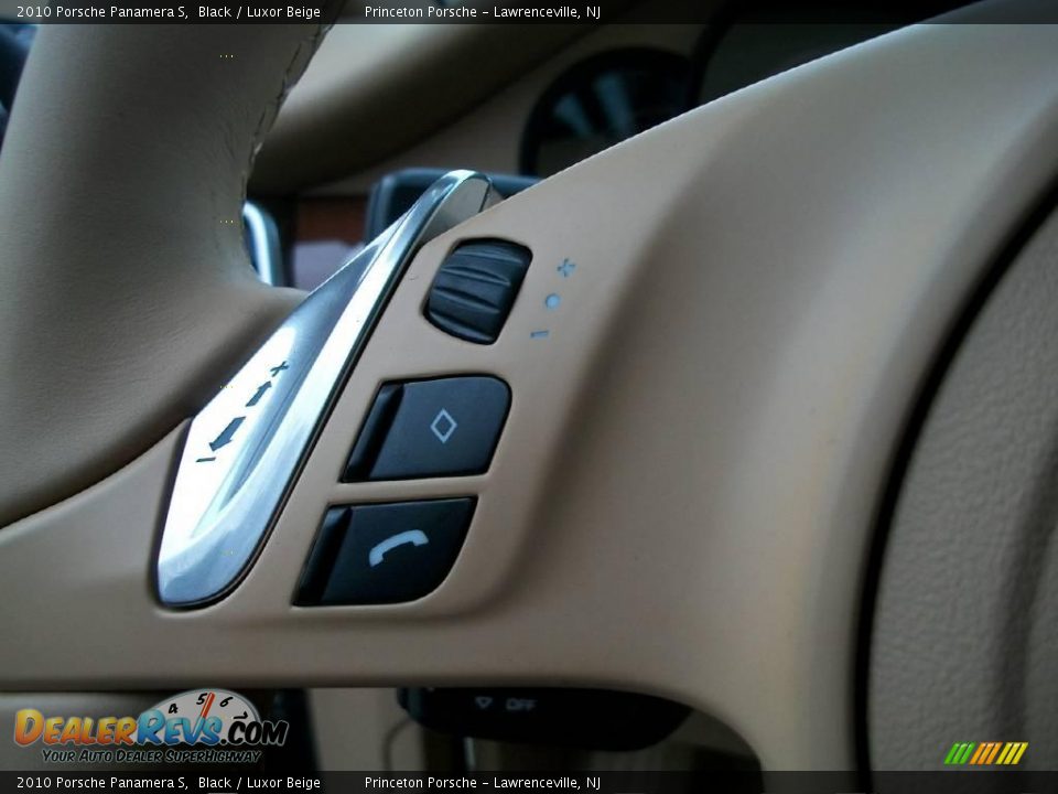 2010 Porsche Panamera S Black / Luxor Beige Photo #15
