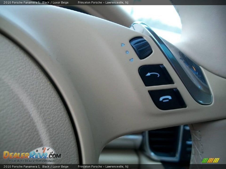2010 Porsche Panamera S Black / Luxor Beige Photo #16