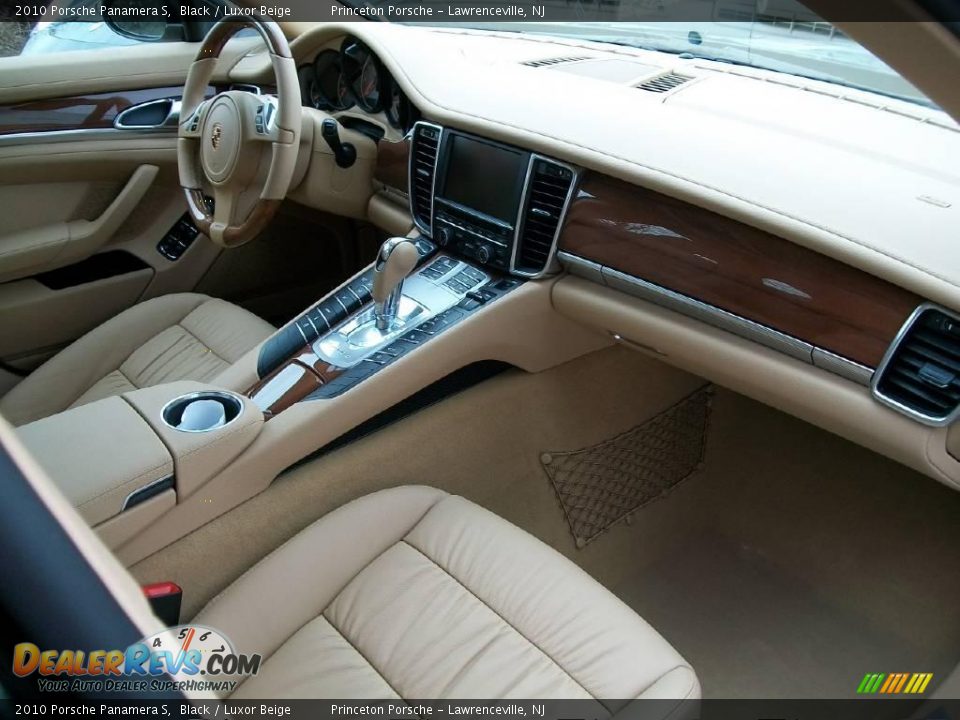 2010 Porsche Panamera S Black / Luxor Beige Photo #26