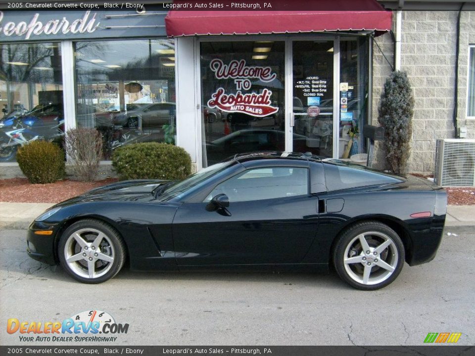 2005 Chevrolet Corvette Coupe Black / Ebony Photo #2