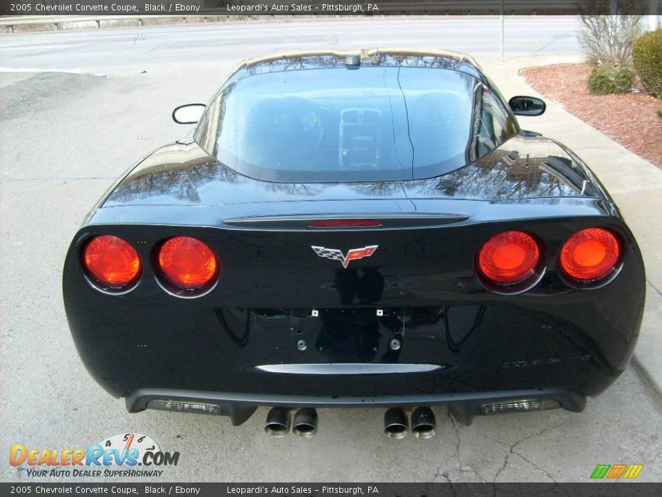 2005 Chevrolet Corvette Coupe Black / Ebony Photo #4