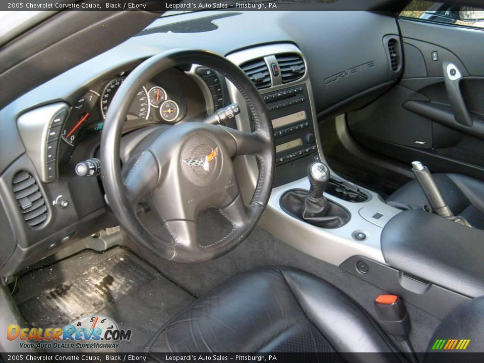 2005 Chevrolet Corvette Coupe Black / Ebony Photo #10