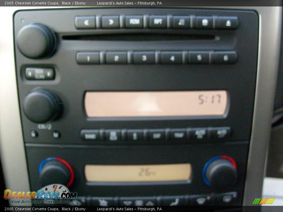 2005 Chevrolet Corvette Coupe Black / Ebony Photo #14