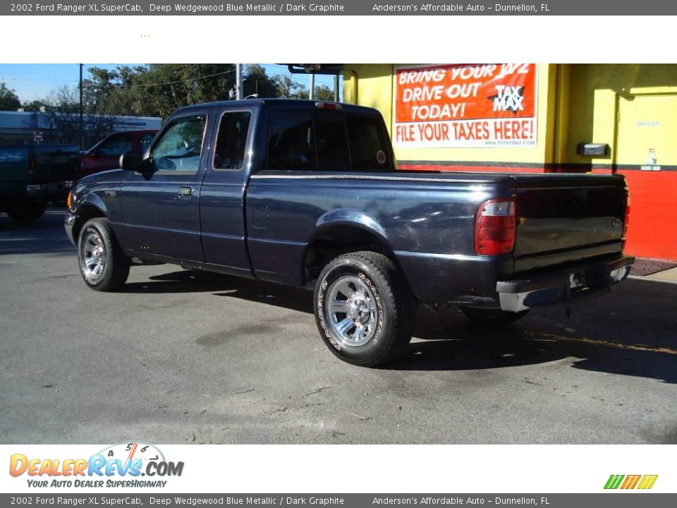 2002 Ford Ranger XL SuperCab Deep Wedgewood Blue Metallic / Dark Graphite Photo #3