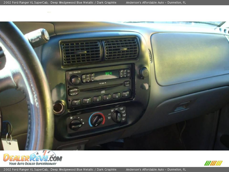2002 Ford Ranger XL SuperCab Deep Wedgewood Blue Metallic / Dark Graphite Photo #11