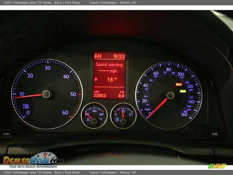 2006 Volkswagen Jetta TDI Sedan Black / Pure Beige Photo #14