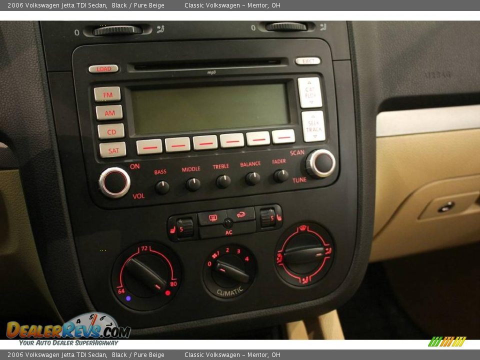 2006 Volkswagen Jetta TDI Sedan Black / Pure Beige Photo #15