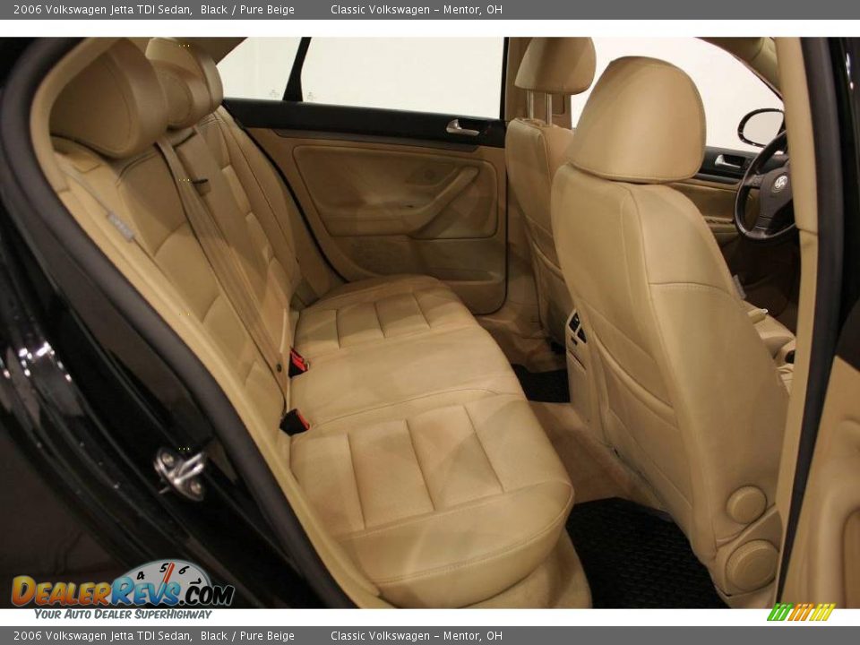2006 Volkswagen Jetta TDI Sedan Black / Pure Beige Photo #20