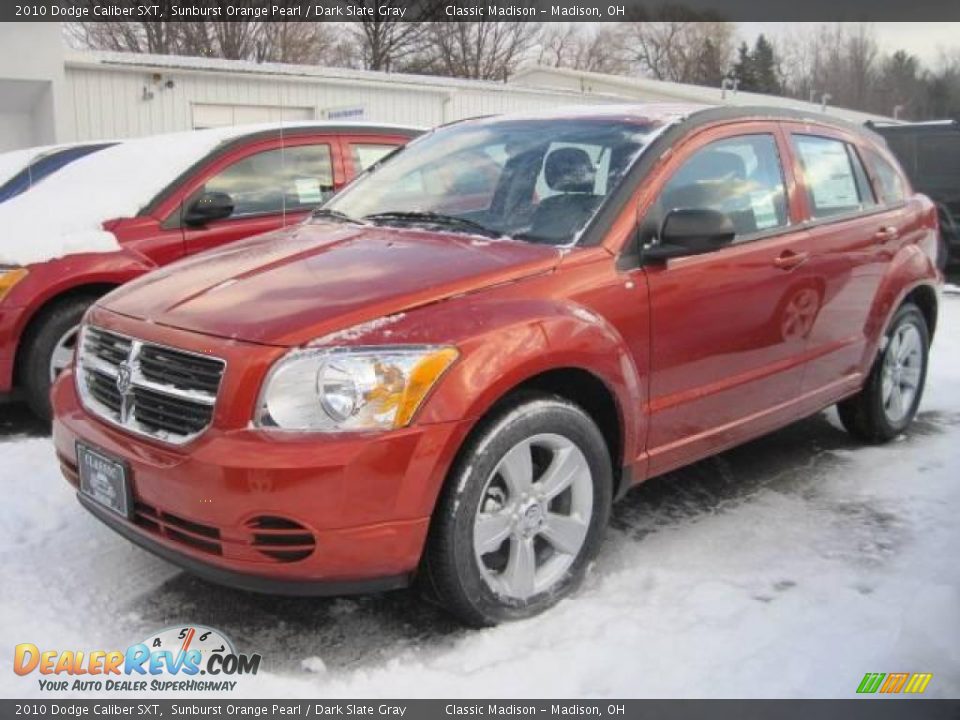 2010 Dodge Caliber SXT Sunburst Orange Pearl / Dark Slate Gray Photo #1