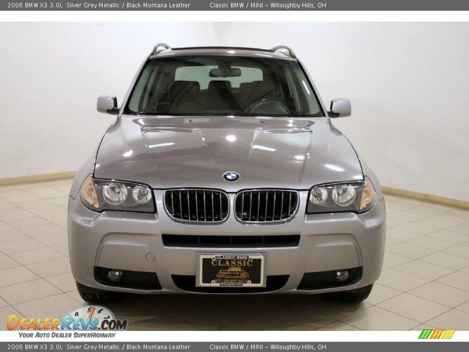 2006 BMW X3 3.0i Silver Grey Metallic / Black Montana Leather Photo #2