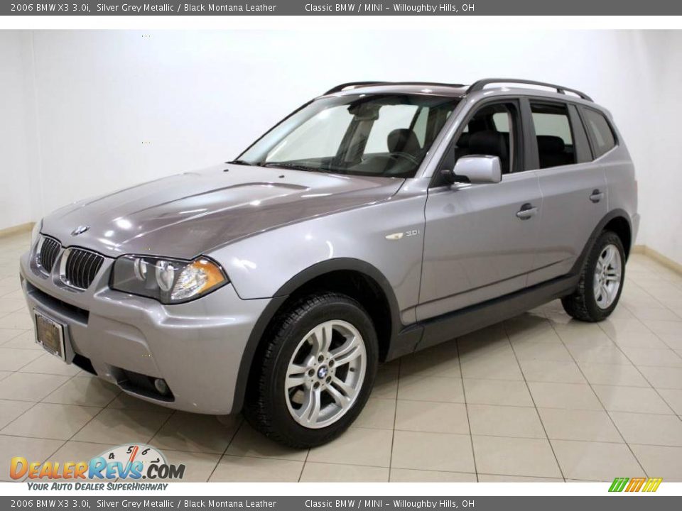 2006 BMW X3 3.0i Silver Grey Metallic / Black Montana Leather Photo #3