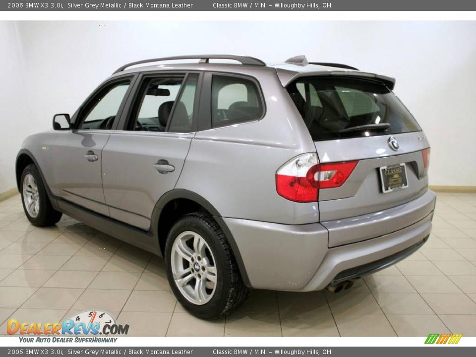 2006 BMW X3 3.0i Silver Grey Metallic / Black Montana Leather Photo #5