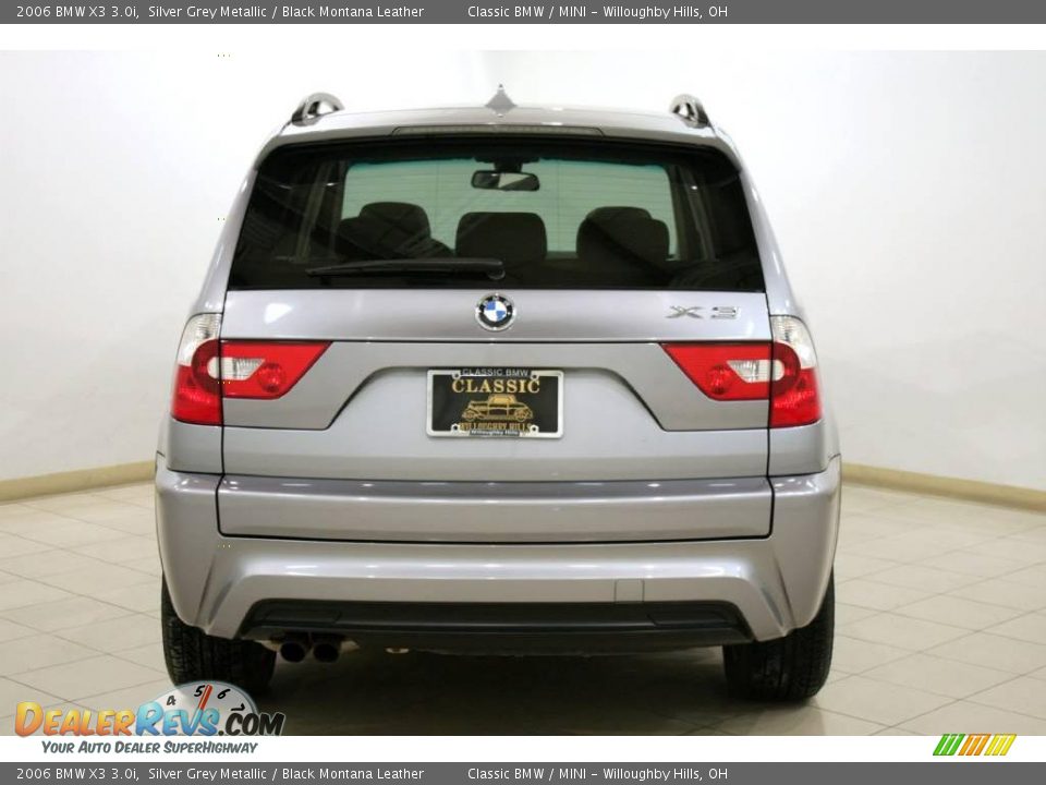 2006 BMW X3 3.0i Silver Grey Metallic / Black Montana Leather Photo #6