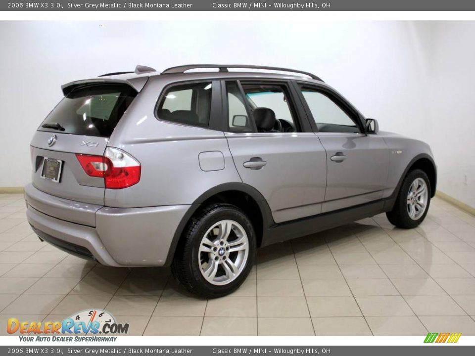 2006 BMW X3 3.0i Silver Grey Metallic / Black Montana Leather Photo #7