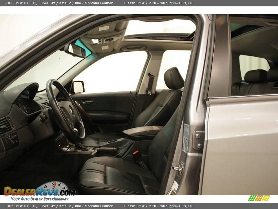 2006 BMW X3 3.0i Silver Grey Metallic / Black Montana Leather Photo #11
