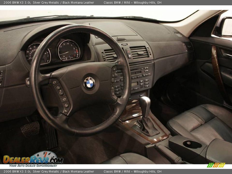 2006 BMW X3 3.0i Silver Grey Metallic / Black Montana Leather Photo #13