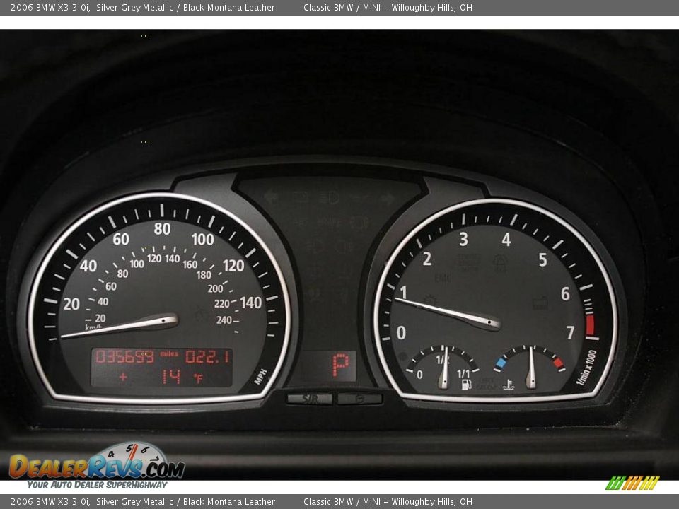 2006 BMW X3 3.0i Silver Grey Metallic / Black Montana Leather Photo #15