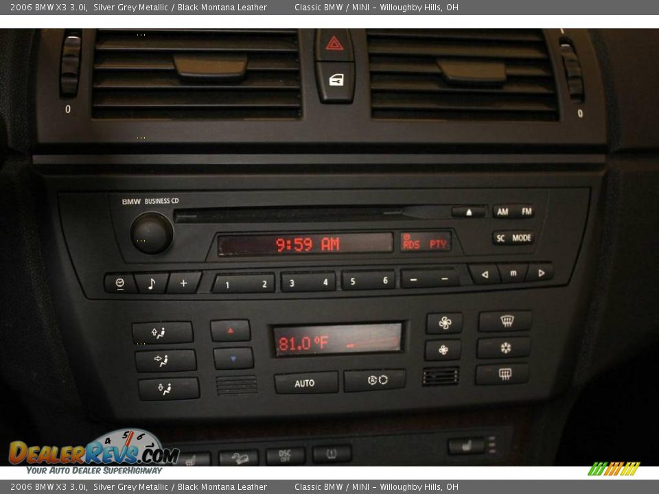 2006 BMW X3 3.0i Silver Grey Metallic / Black Montana Leather Photo #16