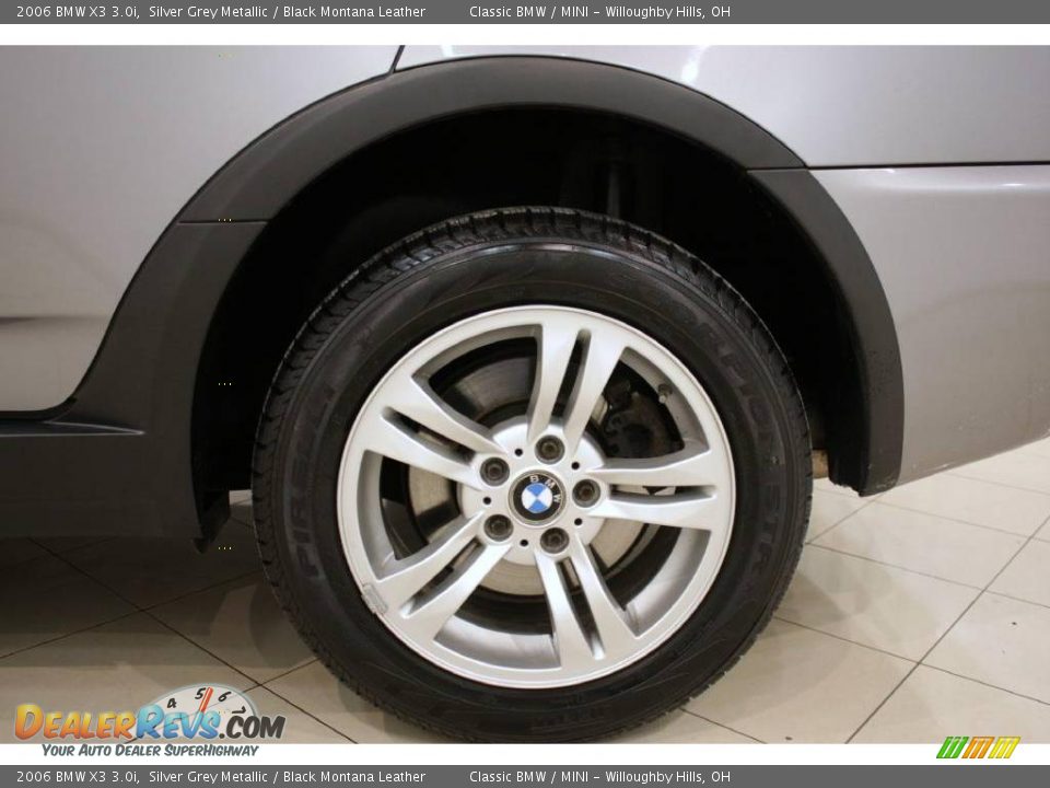 2006 BMW X3 3.0i Silver Grey Metallic / Black Montana Leather Photo #27