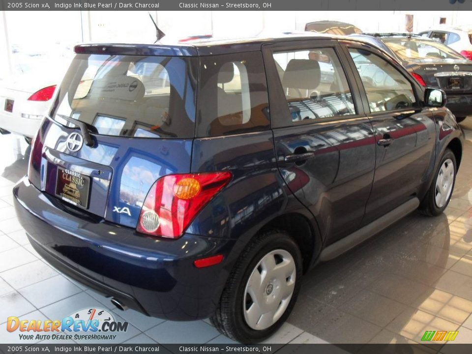 2005 Scion xA Indigo Ink Blue Pearl / Dark Charcoal Photo #3