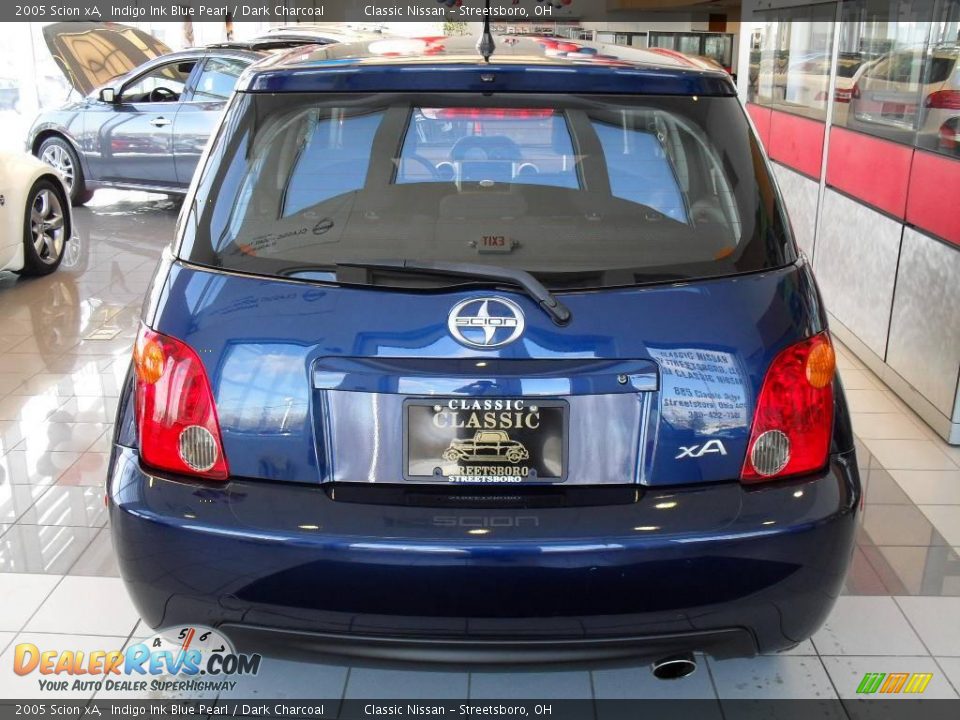2005 Scion xA Indigo Ink Blue Pearl / Dark Charcoal Photo #6