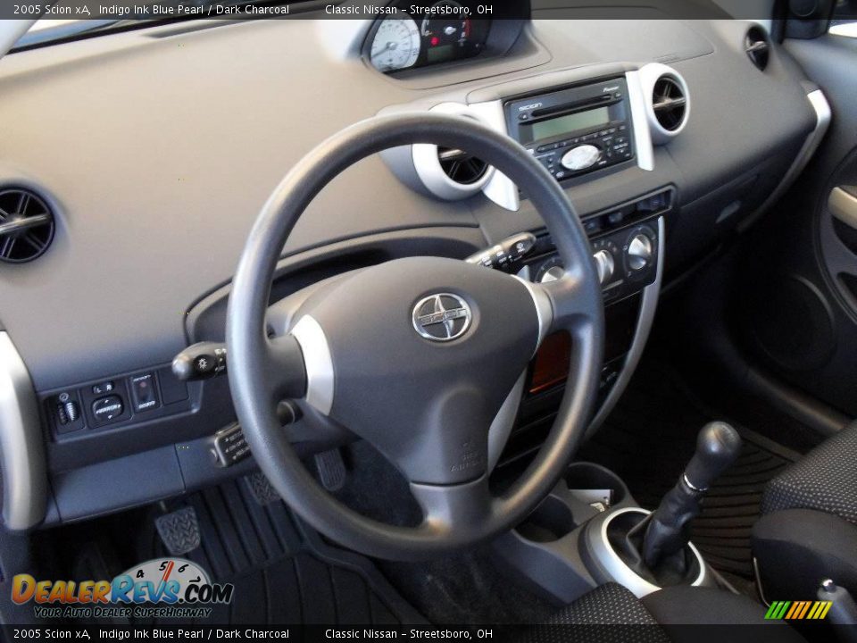2005 Scion xA Indigo Ink Blue Pearl / Dark Charcoal Photo #14
