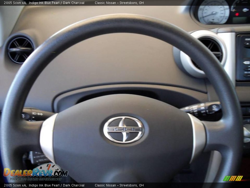 2005 Scion xA Indigo Ink Blue Pearl / Dark Charcoal Photo #26