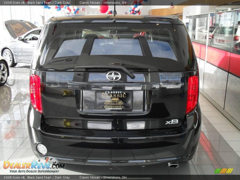 2008 Scion xB Black Sand Pearl / Dark Gray Photo #6